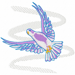 Pigeons And Doves Embroidery Design 2
